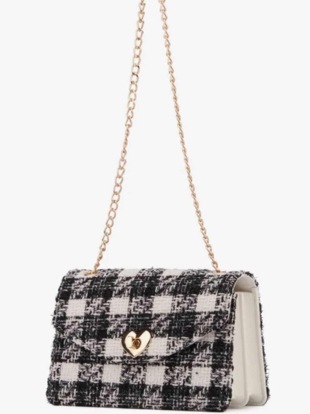 Olivia Miller Women’s Black And White Plaid Purse NWT, SO CUTE!